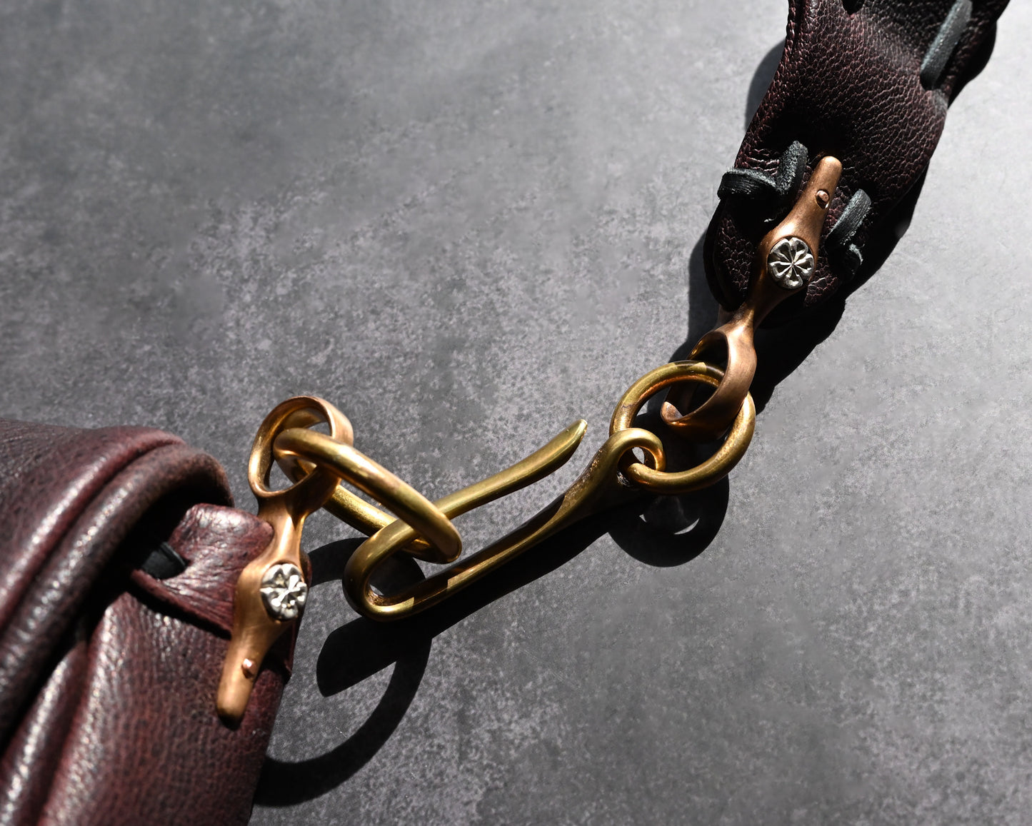 Wtopia CH4 ハンドメイド・カスタムバッグ バーガンディ（ワンオフ・一点物）