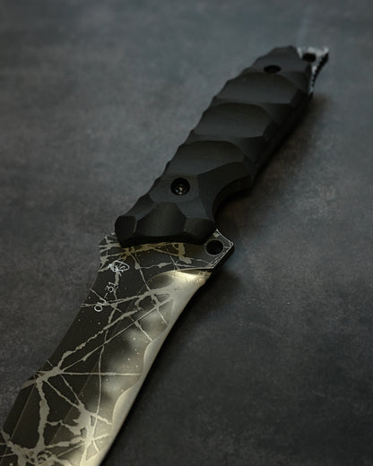 Limited Edition｜Kiku Matsuda “Hien”｜OU-31 Outdoor Fixed Blade｜173mm Blade｜Black G10 Handle｜Handmade in Japan
