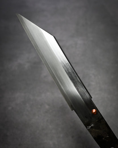 Yukio Nibu – One-Off Custom Knife R8-12 Reclaimed Mantetsu Sword Fragment (1940)