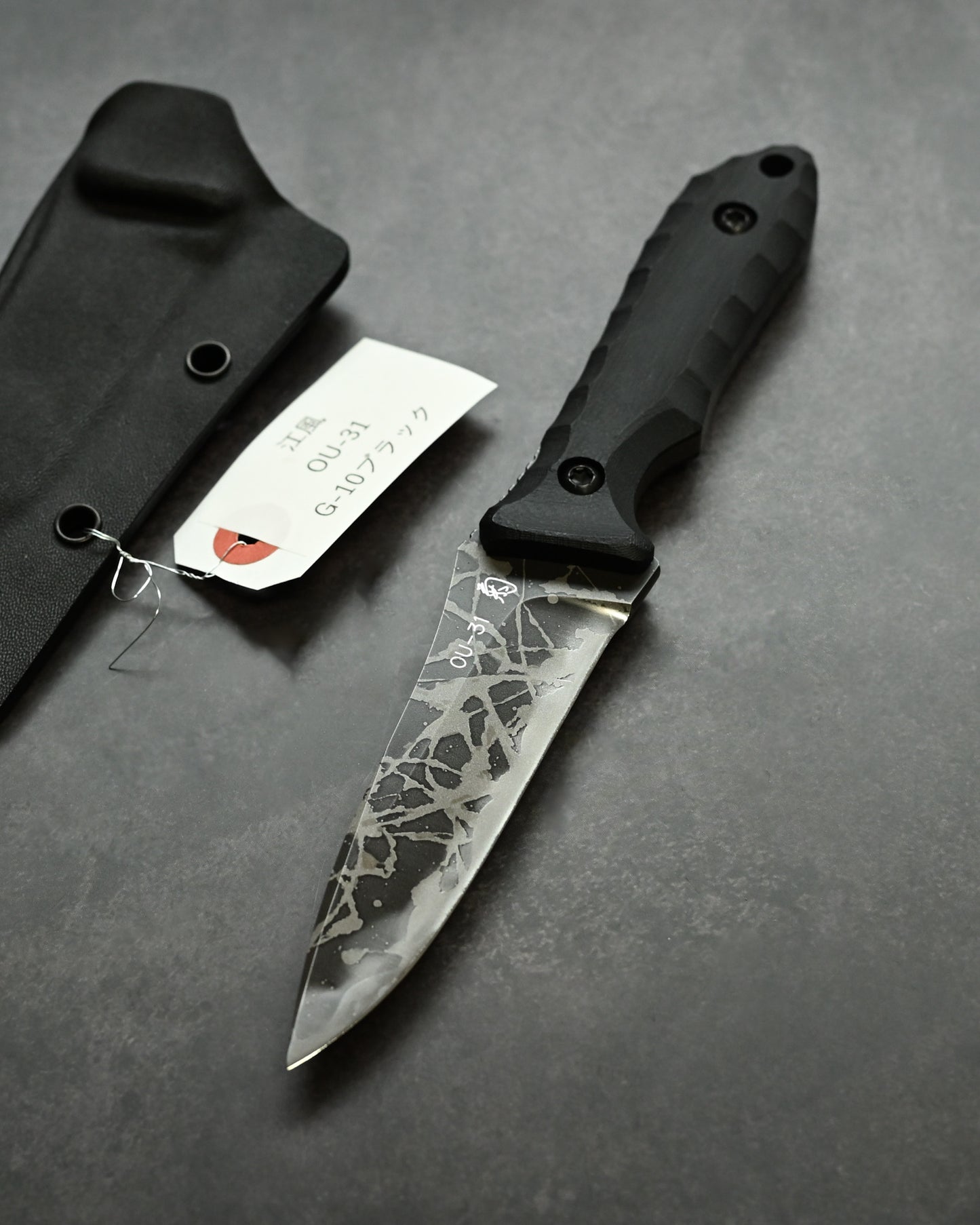 Kiku Matsuda Kikuknives Kofuu Black Outdoor Fixed Blade Handcrafted in Japan