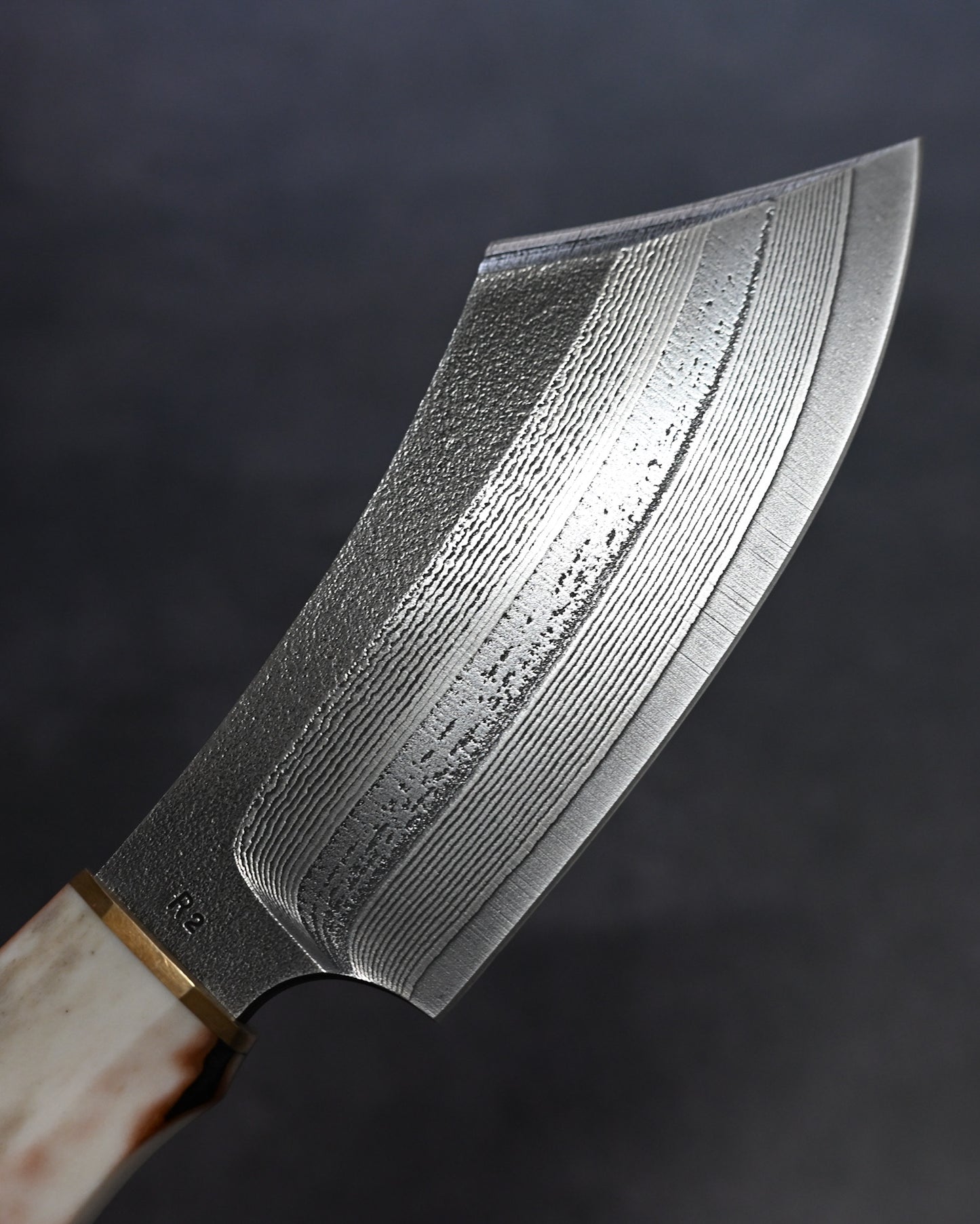 Sunizumi knives “Little Brown ” Full Custom Outdoor Bunka Knife R2 Damascus (#3）