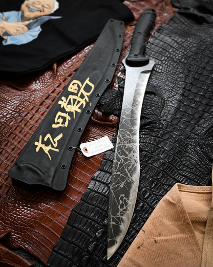 Kiku Matsuda Kikuknives Silver Dragon SP Ginza Exhibition Edition | Hand-Signed OU-31 Steel Custom Sheath Ultra-Rare Collector’s Knife