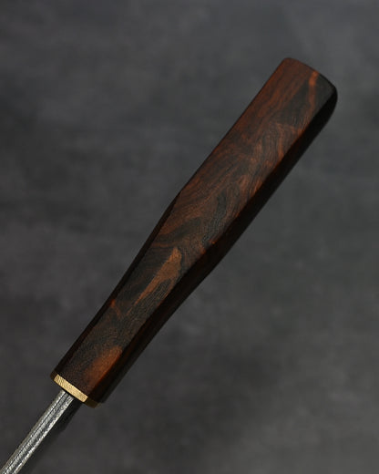 Sunizumi Knives “Little Brown” Full Custom Outdoor Bunka Knife Ginsan Damascus (#10)