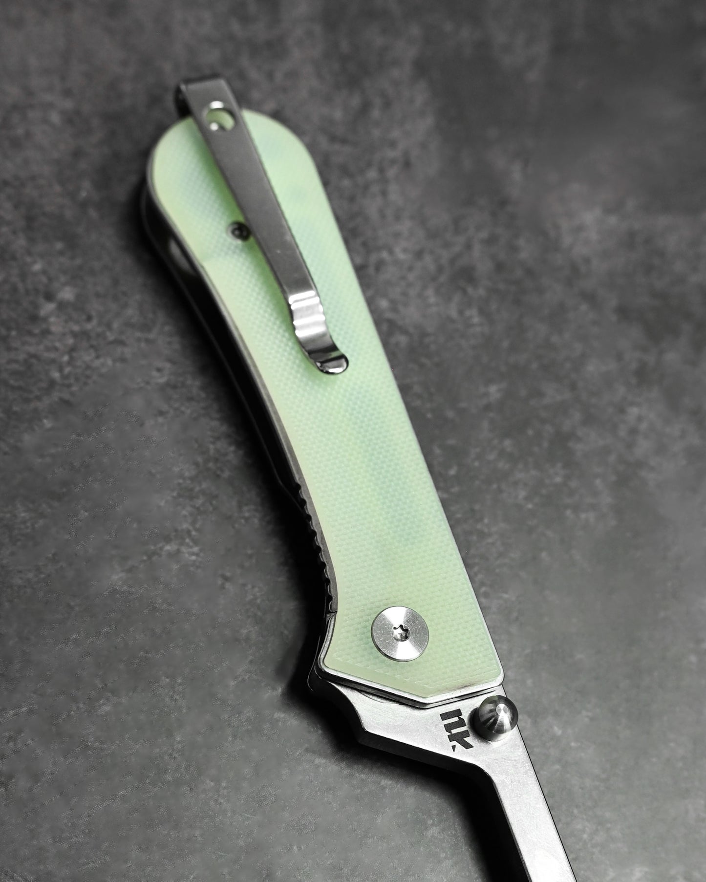 NUKNIVES T33 Multi-Functional Folding Screwdriver – Jade G10 Handle (Includes EDC Pouch)