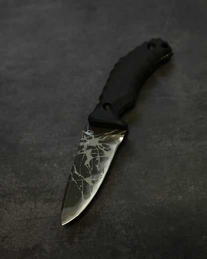 Limited Edition｜Kiku Matsuda “Southern Cross”｜OU-31 Outdoor Fixed Blade｜Black G10 Handle｜Handmade in Japan