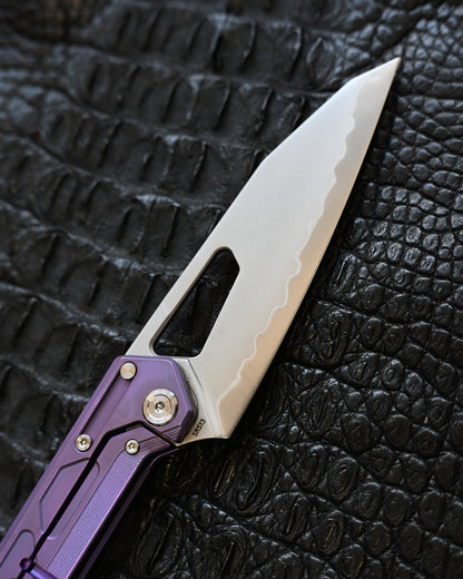 TACRAY DT03 Folding Cooking Knife – Purple (Limited Color)