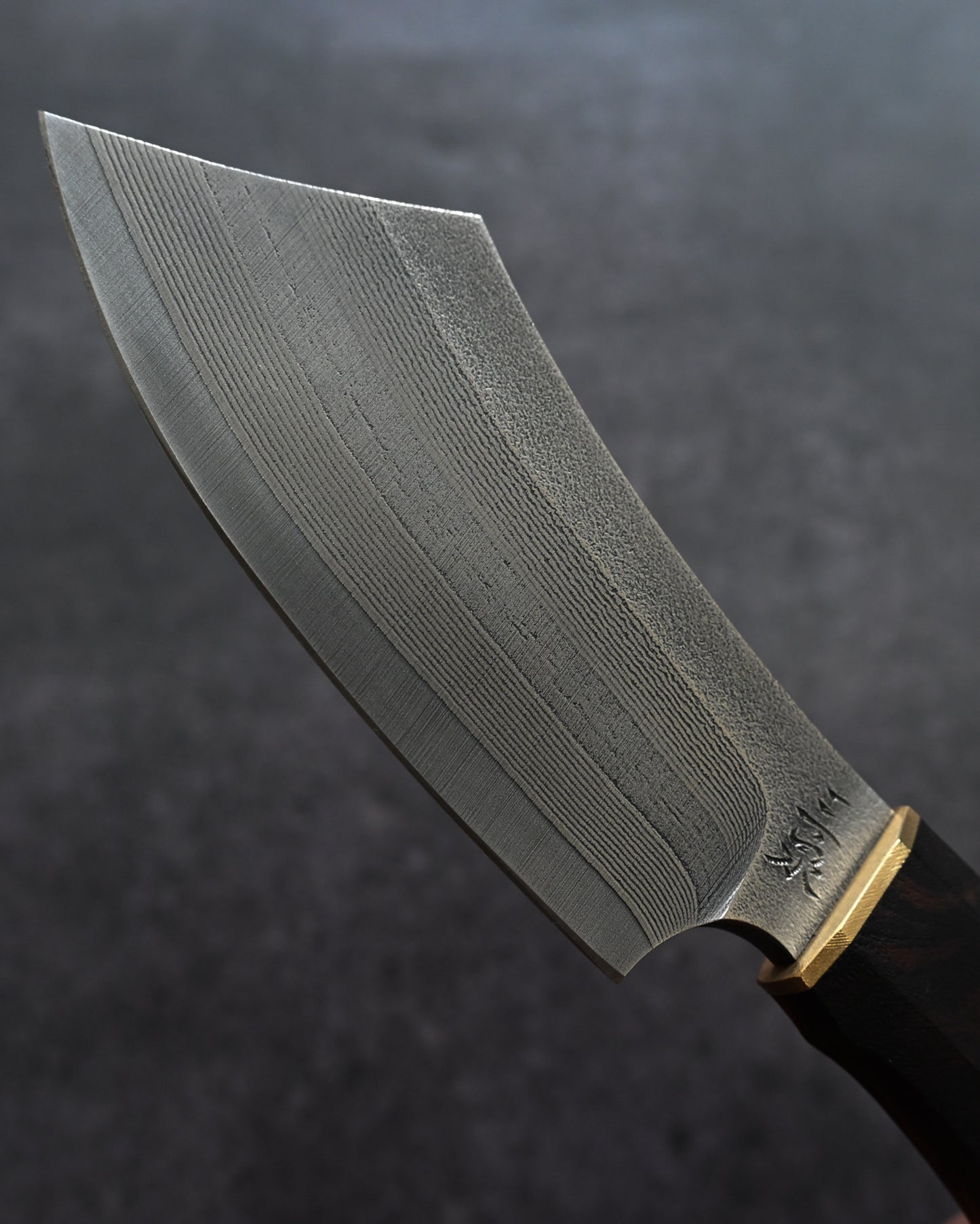 Sunizumi Knives “Little Brown” Full Custom Outdoor Bunka Knife SPG2 Damascus (#6)