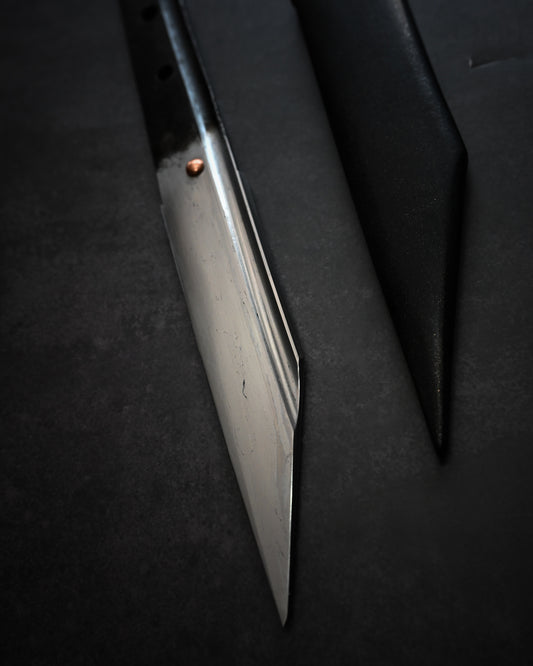 推薦作家　二部幸夫 One-Off作品　カスタムナイフ No.R8-15 日本刀残欠使用