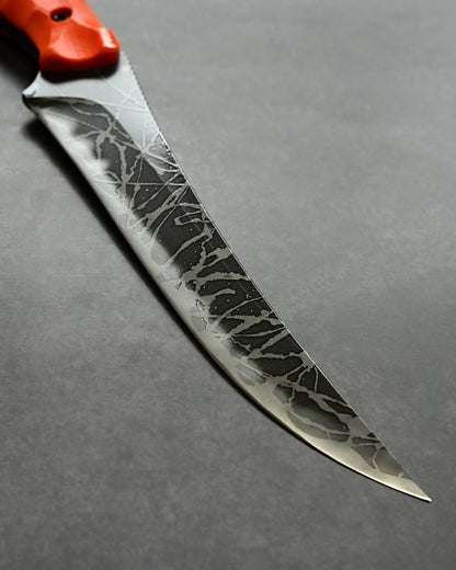 Kikuknives Akashoubin  | OU-31 × Orange G10 | Kiku Matsuda Custom Knife