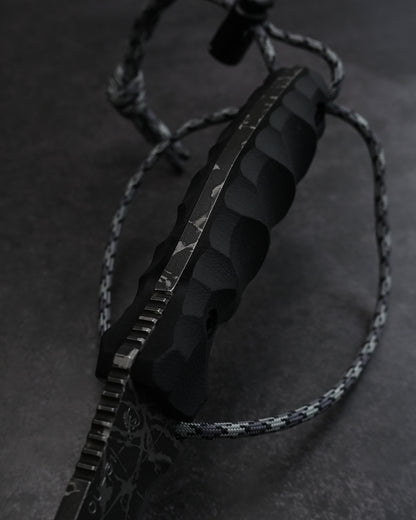 KIKUKNIVES AOKITAKAZE Rare Ginza Exhibition Edition – OU-31 Steel, Black G10 Handle, Personally Signed
