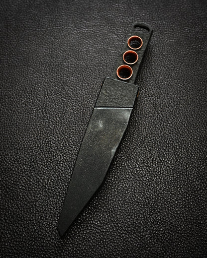 Recommended Artist Yukio Nibu One-Off Custom Knife No. R8-8 Forged from Vintage Hand-Forged Blade Steel
