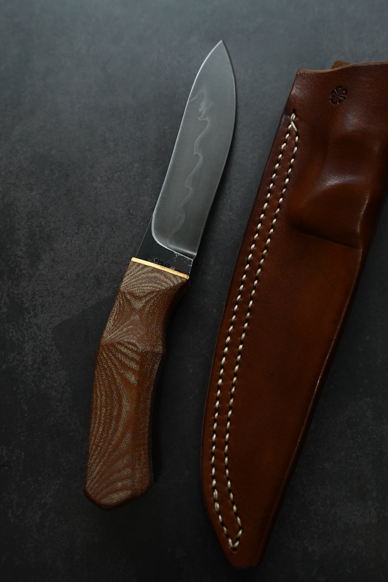 Wtopia Arawashi WP2 Straight Knife Japanese Made  Westinghouse Micarta
