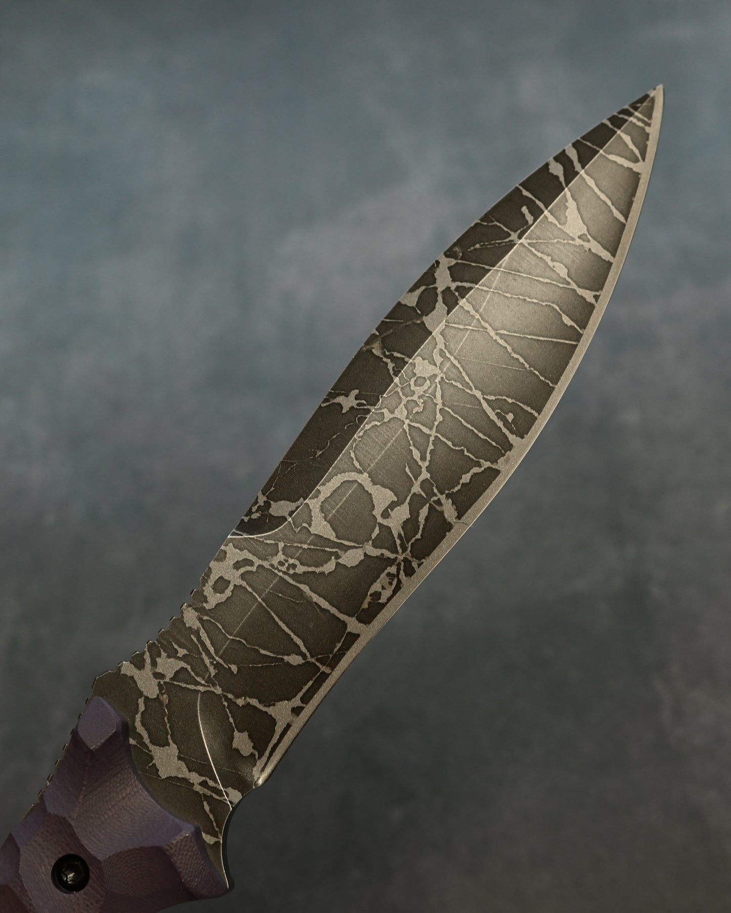 極稀少｜琵琶湖展会版｜松田昌之（松田菊男の二代目）「紫電 Shiden」｜OU-31 極厚アウトドア直刀｜G10ハンドル