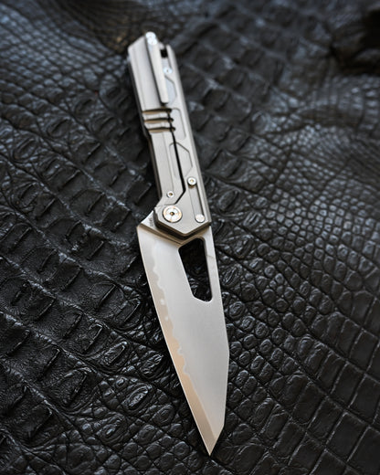 TACRAY DT03 Folding Cooking Knife (Titanium Handle | SRS13 Blade)