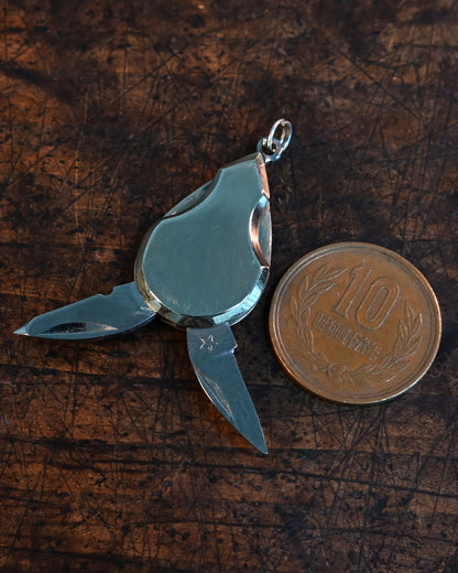 Elegant Mini Peony Necklace - Handmade Art by Katsuhiko Miura, Prosperous Peony & Butterfly Design Letter Opener