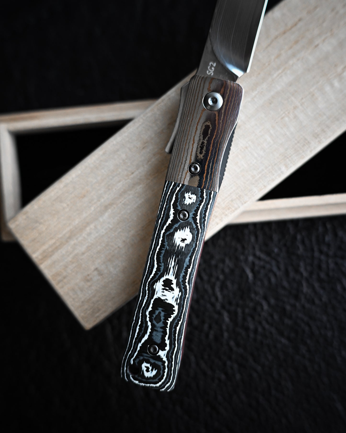 haoworks Eirou Atsumori Custom Folding Knife