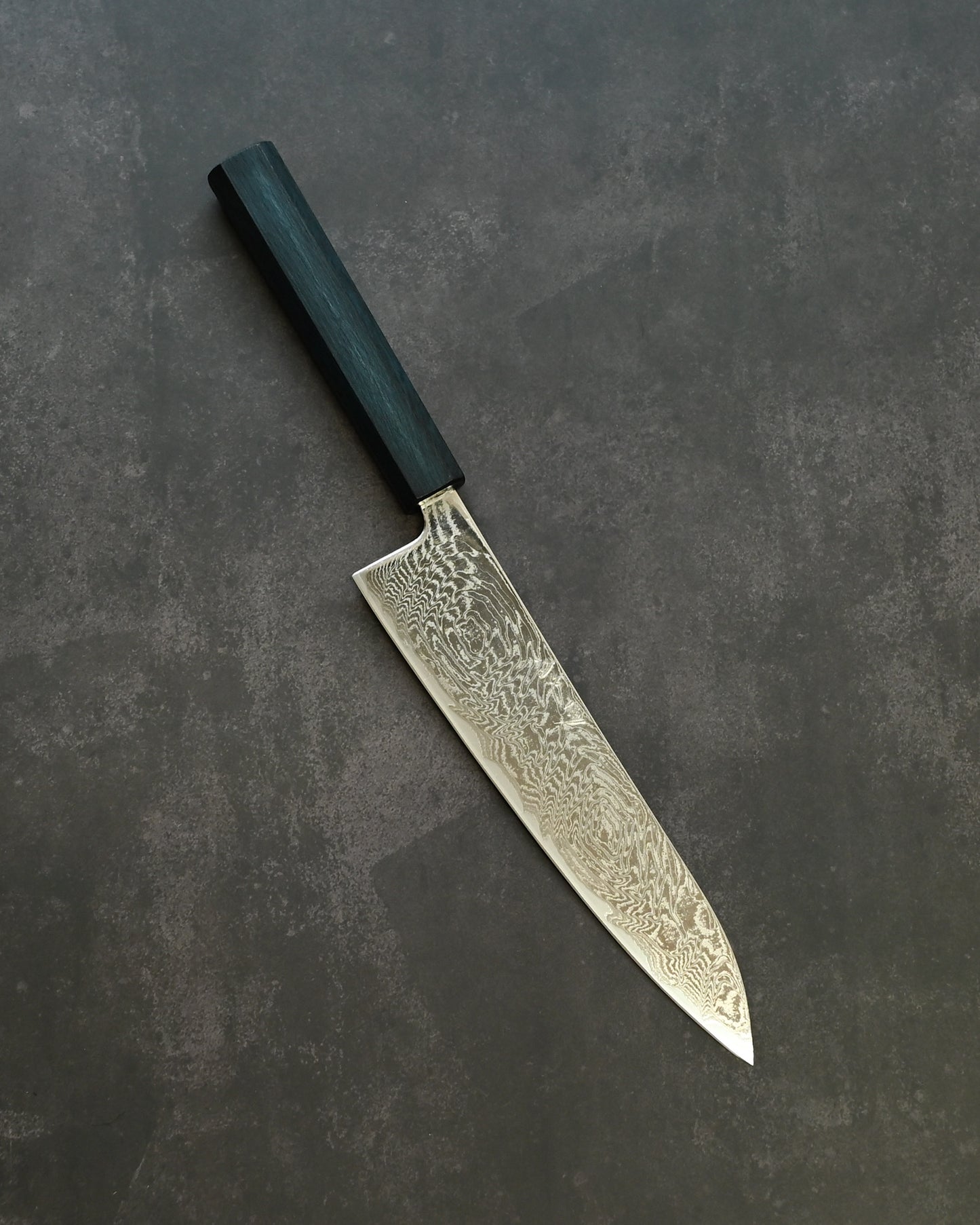 Kanetaka Limited Gyuto 363mm – VG10 Damascus-Clad Steel / Mirror Finish / Handcrafted by Artisan