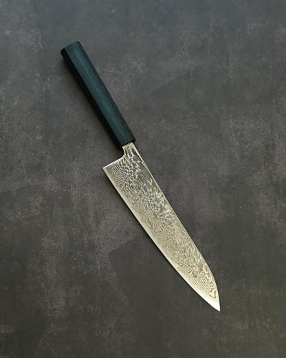 Kanetaka Limited Gyuto 363mm – VG10 Damascus-Clad Steel / Mirror Finish / Handcrafted by Artisan