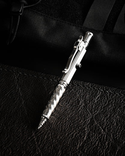 Hidetoshi Nakayama Custom Tactical Pen  Twist Pattern Body ＋Damascus Blade Head