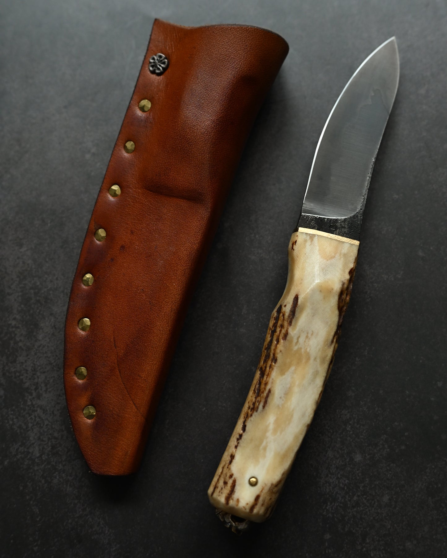 Wtopia Hunting Knife (Semi Skinner) – K990 Hamon Handmade Knife, Made in Japan