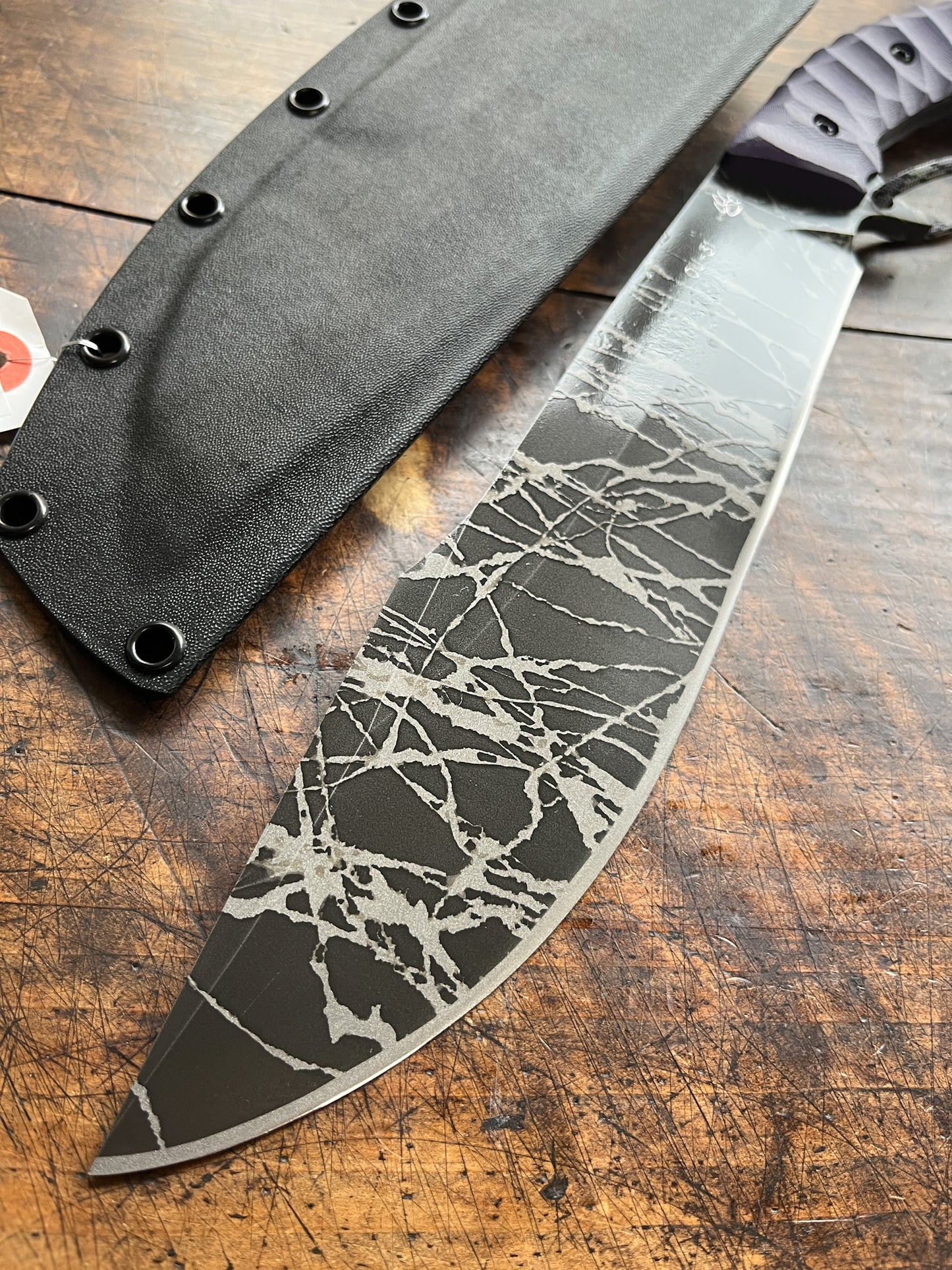 Kiku Knives Shironagasu Kujira Nata – Kikuo Matsuda & Masayuki Matsuda OU-31  San Mai Custom Fixed Blade Knife