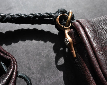 Wtopia CH4 ハンドメイド・カスタムバッグ バーガンディ（ワンオフ・一点物）