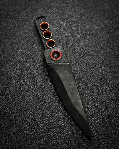 Recommended Artist Yukio Nibu One-Off Custom Knife No. R8-8 Forged from Vintage Hand-Forged Blade Steel