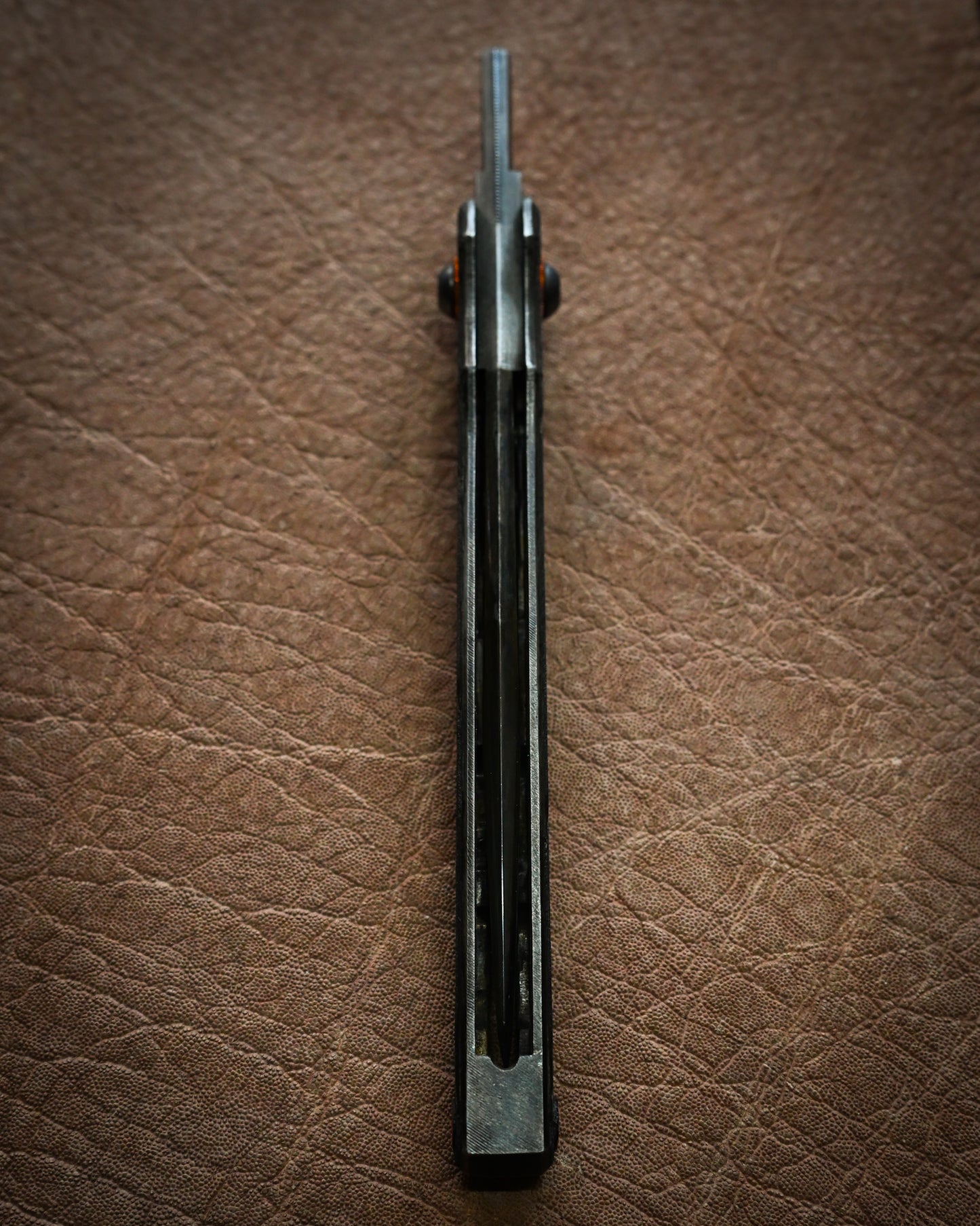 Highly Recommended Artist Piece — Extremely Rare Yukio Nibu Custom Folding Knife Tokyo Exhibition Model No. R8-1 HiKōMori Heavy-Spine Build