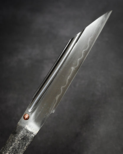 Yukio Nibu – One-Off Custom Knife R8-14 Reclaimed Seki Military Sword Fragment