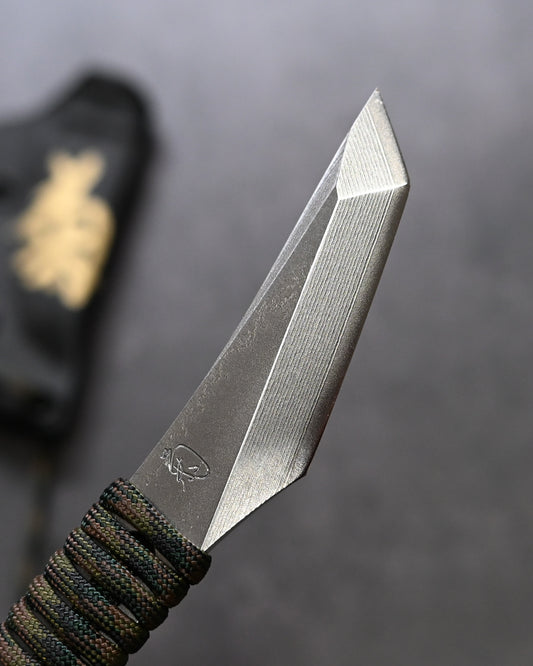 【Ginza Exhibition Edition】Kikuo Matsuda – VG10 “Short Blade” Kiridashi-Style Fixed Knife Paracord-Wrapped Handle × Kydex Sheath Lightweight EDC  Outdoor Knife
