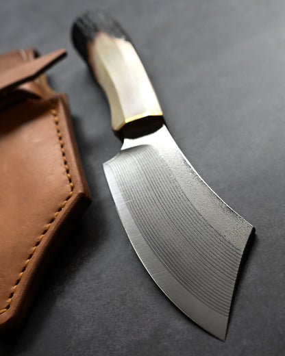 Sunizumi Knives “Little Brown” Full Custom Outdoor Bunka Knife Ginsan Damascus (#5)