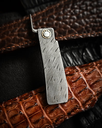 Masayuki Tashiro S712 Forged Dragon Scale Damascus Higonokami EDC Custom Folding Knife