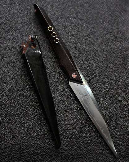 Recommended Artist Yukio Nibu One-Off Custom Knife No. R7-24 Reclaimed Japanese Sword Fragment
