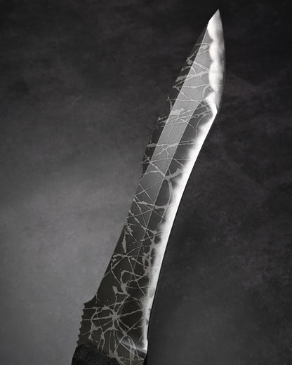 極めて希少 Kiku Knives 松田菊男 雷神 極厚刃カスタムアウトドアナイフ OU-31ブレード