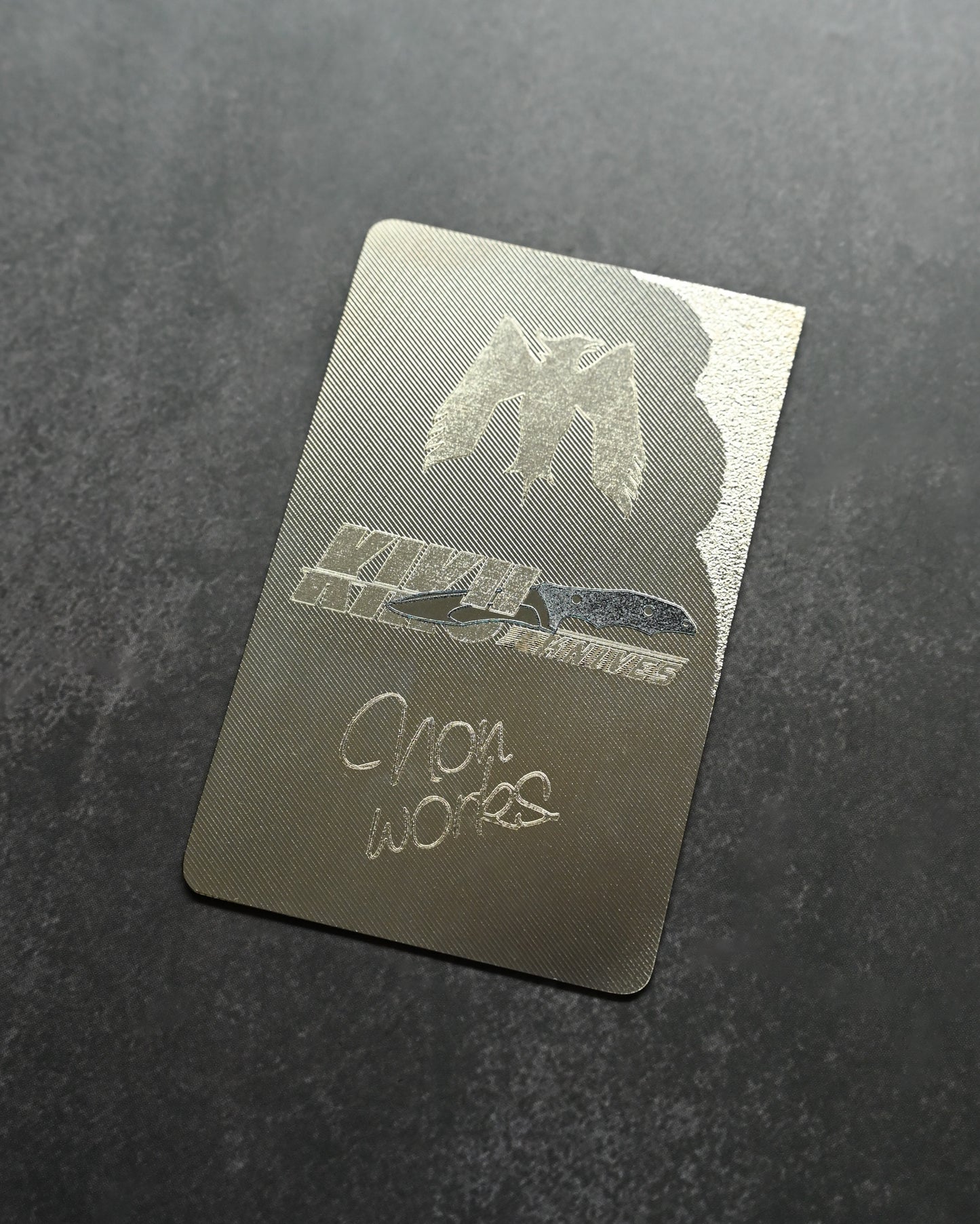 Kiku knives  Mummert Knives Titanium Card Knife Limited Collaboration