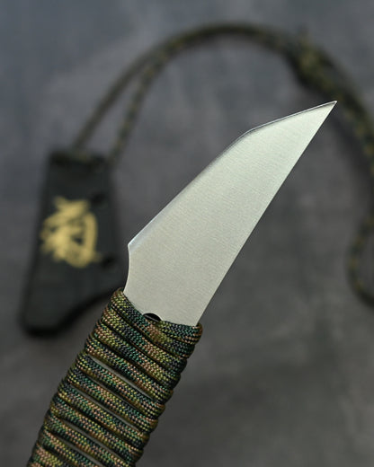 Limited Edition｜Kiku Matsuda VG10 “Short Blade” Kiridashi-Style Fixed Knife｜Paracord-Wrapped G10 Handle × Kydex Sheath｜Lightweight EDC Outdoor Knife