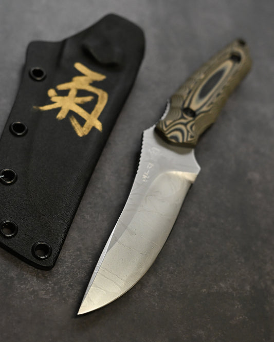 Kobe Exhibition Limited Extremely Rare Kiku Knives Kikuo Matsuda Ayumodoki OU31 Satin Steel G10 Handle