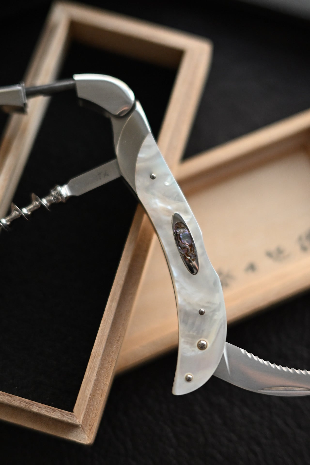 Ikuo Nagata One-Off Mother-of-Pearl Wine Opener Knife