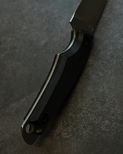 極稀少｜琵琶湖展会版｜松田菊男「霧月（Mugetsu）」｜14C28N 超軽量アウトドア直刀｜G10ハンドル