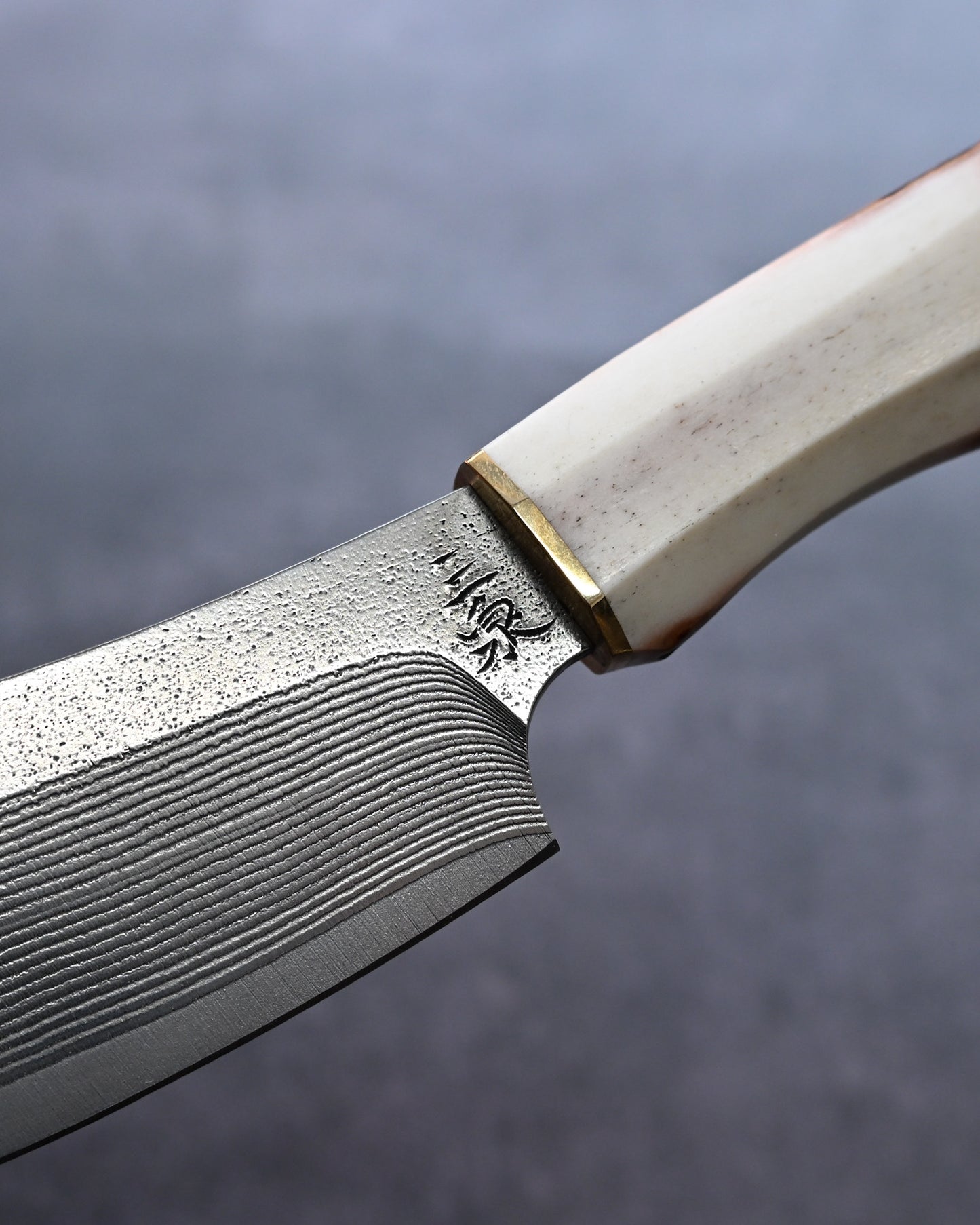 Sunizumi Knives “Little Brown” Full Custom Outdoor Bunka Knife Ginsan Damascus (#5)