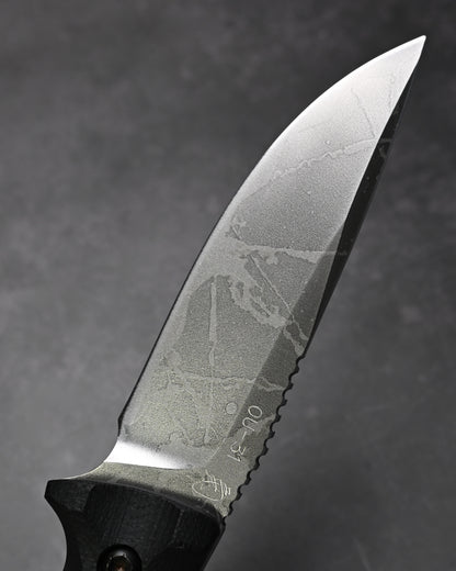 Rare Kiku Knives by Kikuo Matsuda “Yamaboshi” Custom Outdoor Knife – OU-31 Blade