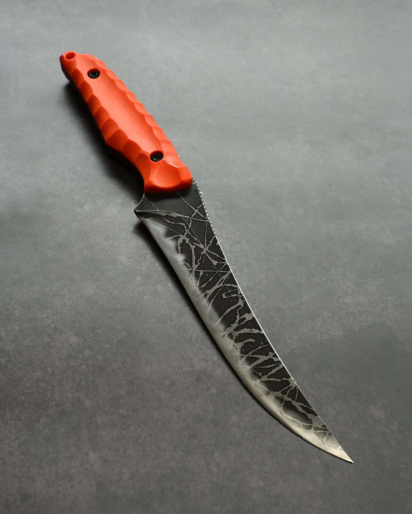 Kikuknives Akashoubin  | OU-31 × Orange G10 | Kiku Matsuda Custom Knife