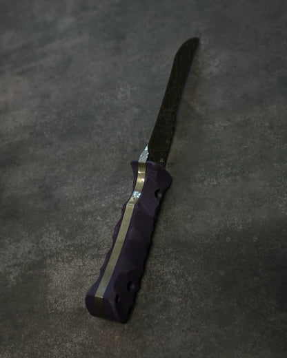 Limited Edition｜Kiku Matsuda — Masayuki Matsuda “Fuuga H&H”｜OU-31 Outdoor Fixed Blade｜Purple G10 Handle｜Handmade in Japan