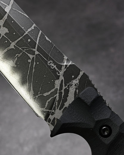 Rare Kiku Knives by Kikuo Matsuda Yukikaze　Custom Outdoor Knife OU-31 Blade