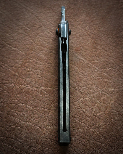 Highly Recommended Artist Piece — Extremely Rare Yukio Nibu Custom Folding Knife Tokyo Exhibition Model No. R8-1 HiKōMori Heavy-Spine Build