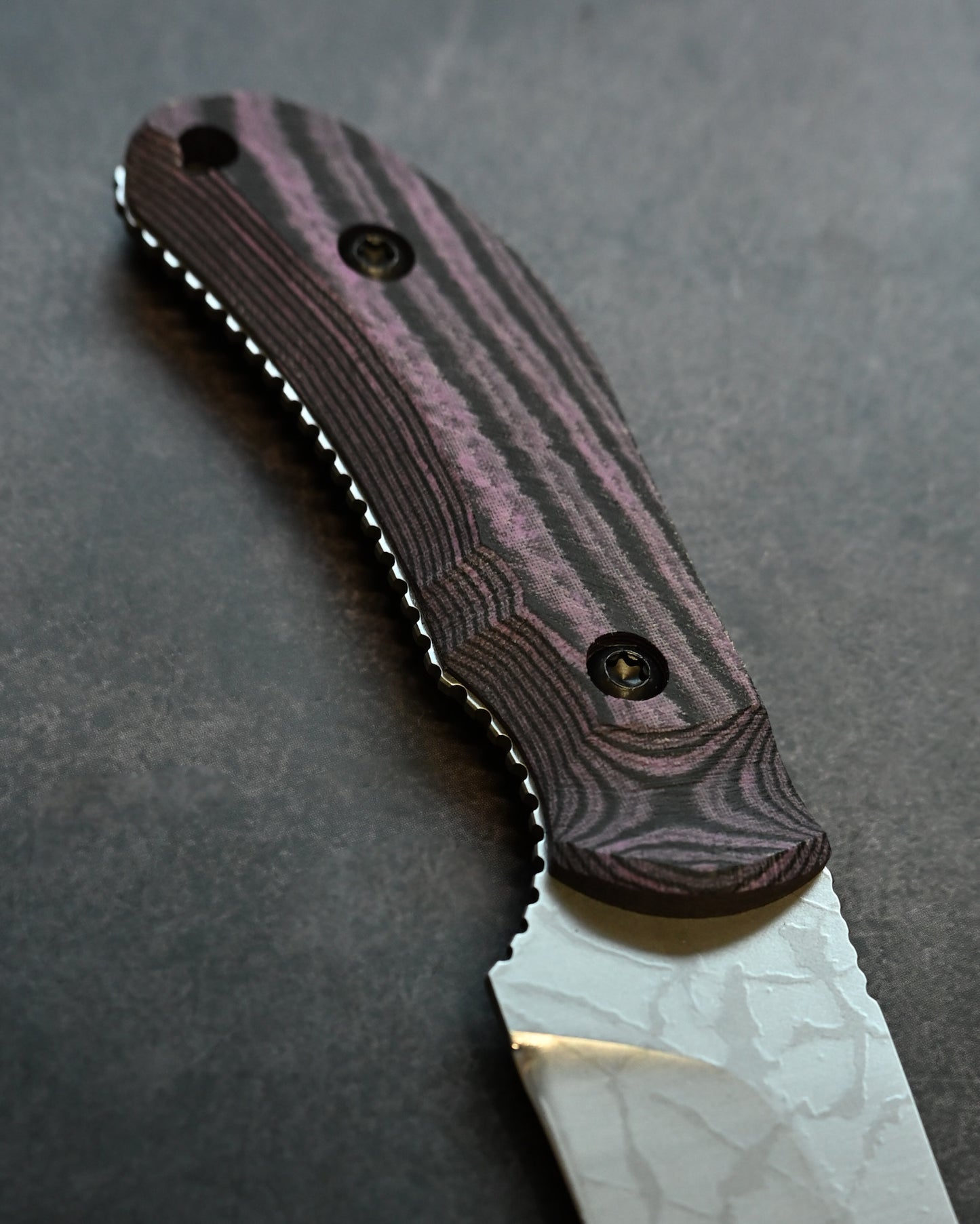 Limited Edition｜Kiku Matsuda × Masayuki Matsuda “Gonzui”｜14C28N Outdoor Fixed Blade｜Layered Linen Micarta Handle｜Handmade in Japan