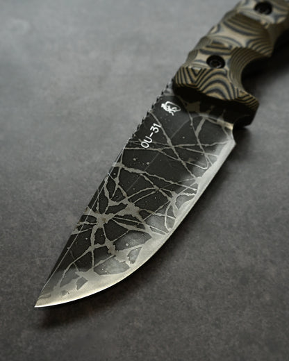 Kikuknives Suwa (諏訪 / スワ) | OU-31 Steel × G-10 Layered Handle | Kiku Matsuda Custom Knife
