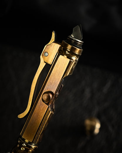Hidetoshi Nakayama New Custom Tactical Pen Twist Pattern Body ＋ Damascus Blade Head