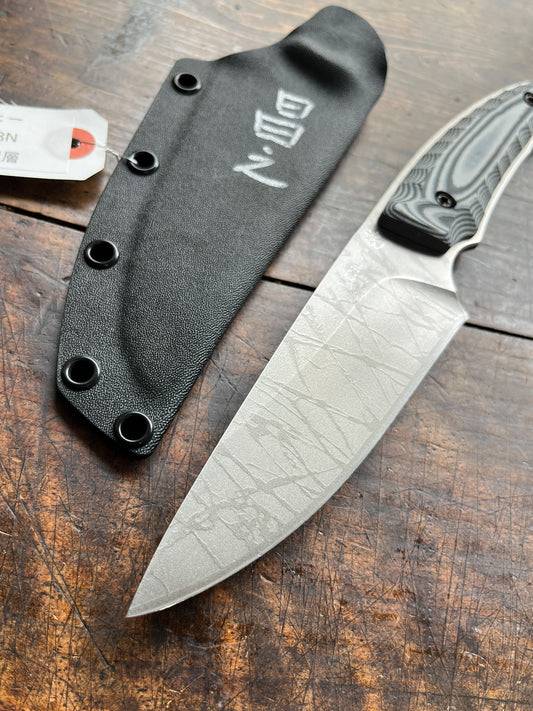 Kiku Knives Sabahee – Kikuo Matsuda & Masayuki Matsuda 14C28N Custom Fixed Blade Knife