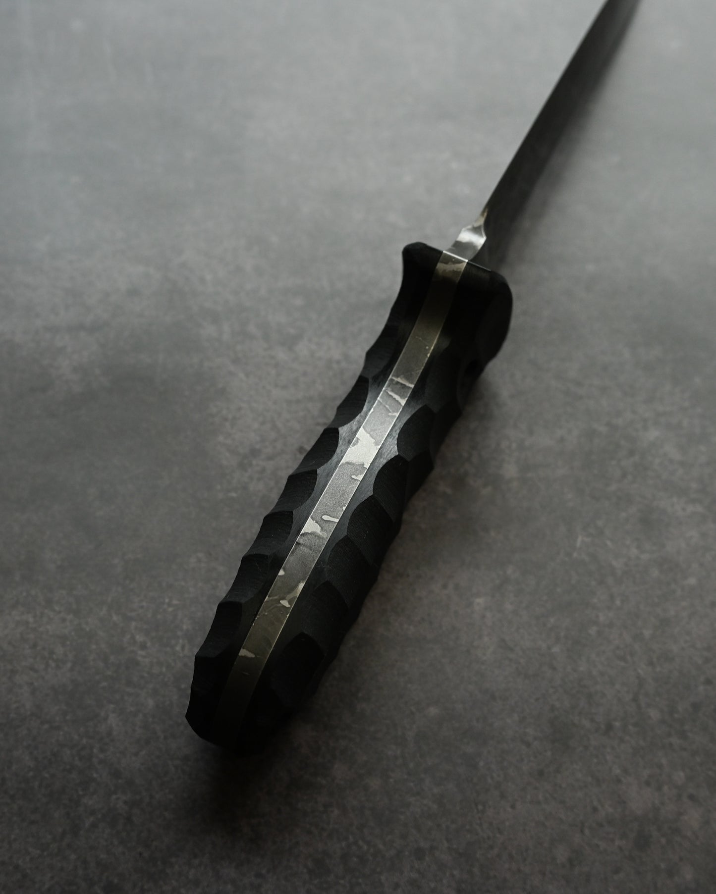 Kikuknives Shizugatake | OU-31 Steel × G-10 Black Handle | Kiku Matsuda Custom Knife